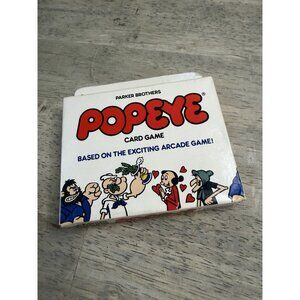 Popeye Parker Brother Card Game 1983